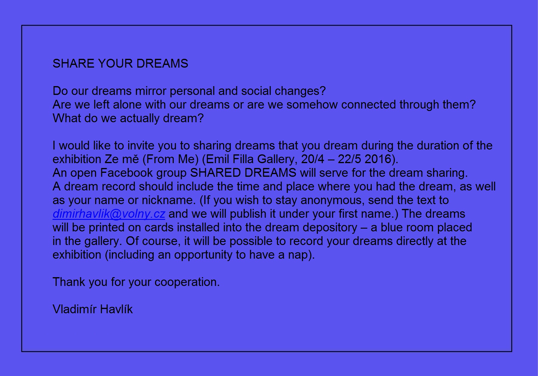 Share your Dreams