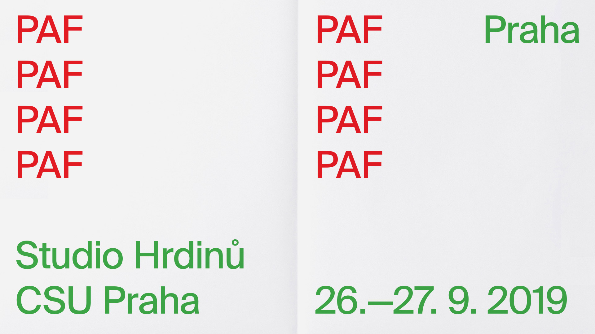 PAF PRAHA Studio-Hrdinu FCB