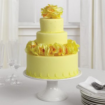 shiny yellow wedding cakes 20 0